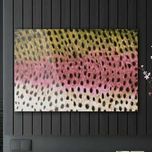 Rainbow Trout Painting Acrylic Art Print
