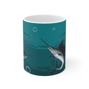 Sailfish Fishing Mug 11 Ounce Coffee Mug