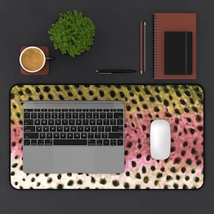 Rainbow Trout Desk Mat