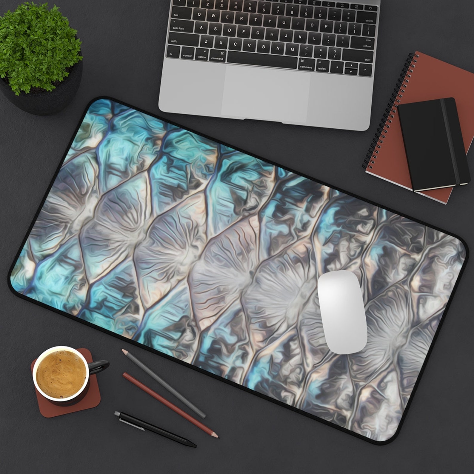 Tarpon Scale Art Desk Mat - Etsy