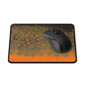 Brook Trout Skin Non-Slip Mouse Pad