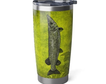 Musky Fishing 20 Ounce Tumbler Travel Mug