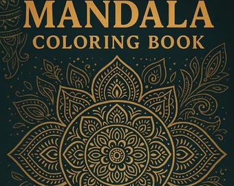 80 Mandala Coloring Pages | Intricate Mandala Designs | Stress Relief Printable PDF | Relaxing Adult Coloring Book | Instant Download