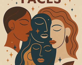 90 Abstract Faces Coloring Pages | Modern Line Art Coloring Book | Minimalist Printable Art | Relaxing Adult Coloring PDF