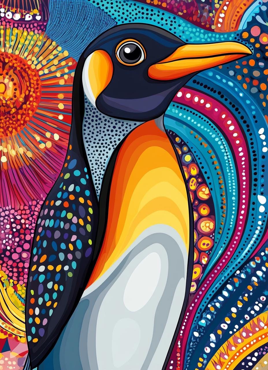 Relieved Penguin 40 Patterned Penguin Coloring Pages: Intricate Designs for Adults and ...