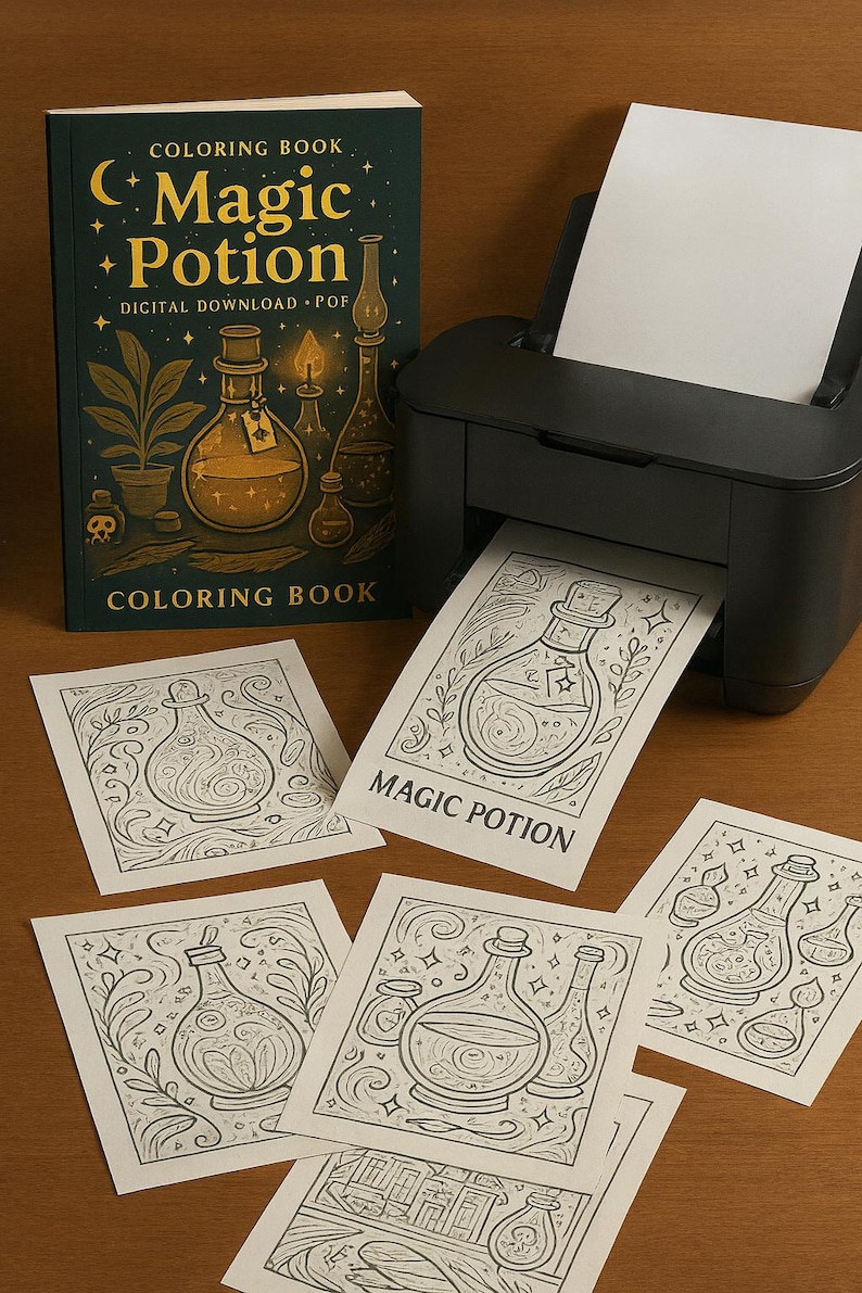 60 Magic Potion Coloring Pages: Enchanting Printable PDF With Whimsical ...