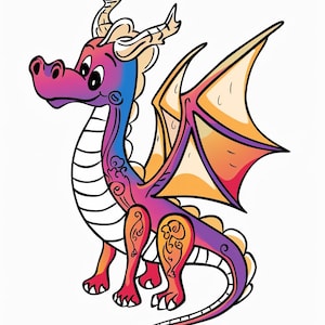 105 Dragon Coloring Pages PDF for Adults and Kids | Fantasy Creatures Magical and Intricate Designs for Dragon Lovers and Creative Minds