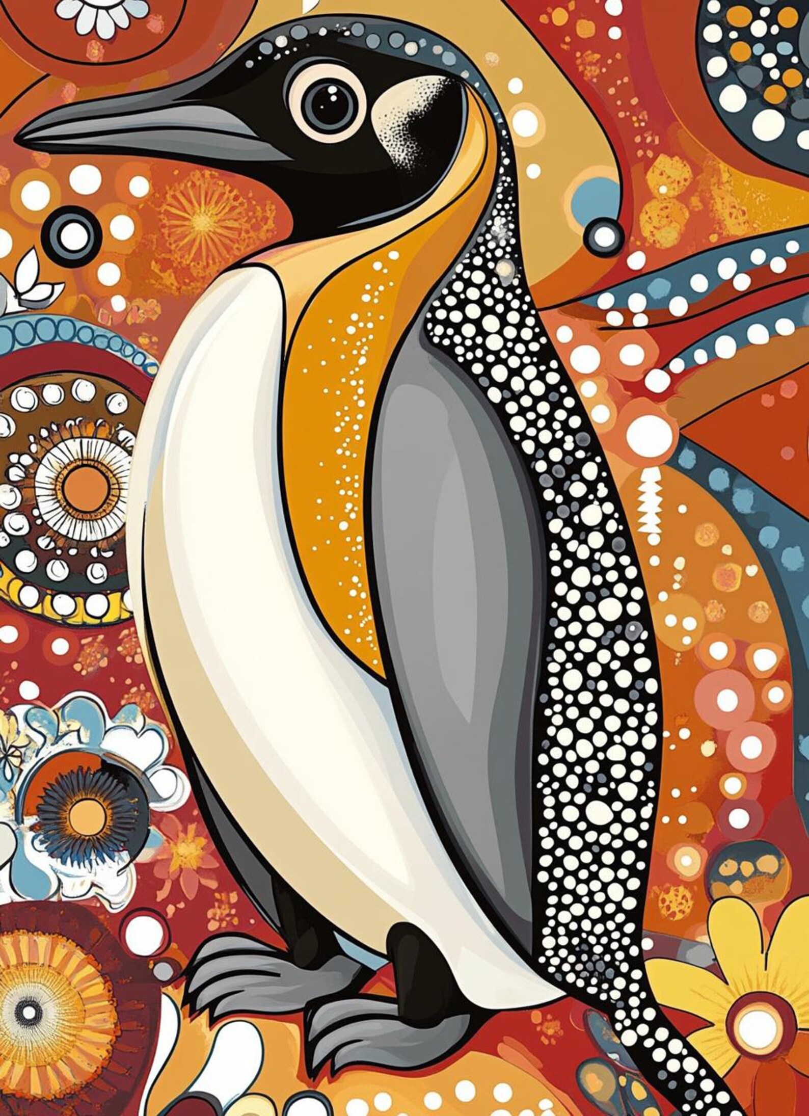 Relieved Penguin 40 Patterned Penguin Coloring Pages: Intricate Designs for Adults and ...