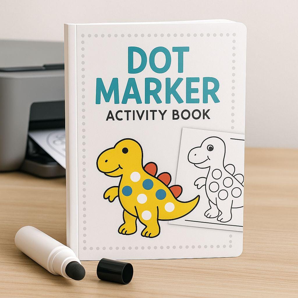 Christmas Dot Marker Coloring Pages – 24 Printable Holiday Activity ...