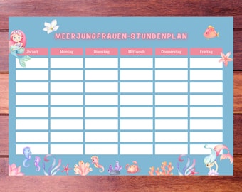 Mermaid timetable