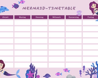 mermaid timetable