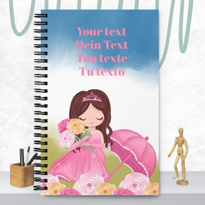 Bloc de notas en espiral para Princesas