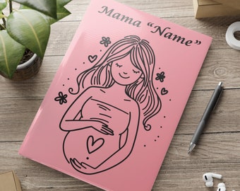 Diario de mamá personalizado con texto individual