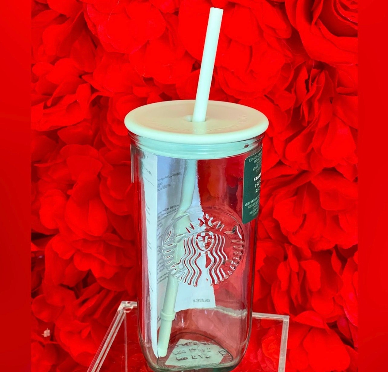 Starbucks clear glass tumbler