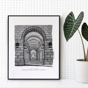 Union Station | Washington DC Collection | Drawing | Art Print