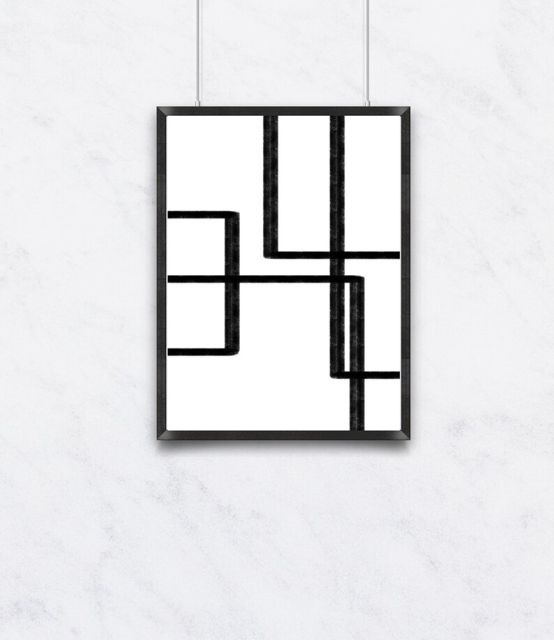 Printable Gallery Set of 3 Abstract Home Decor Art Prints Etsy