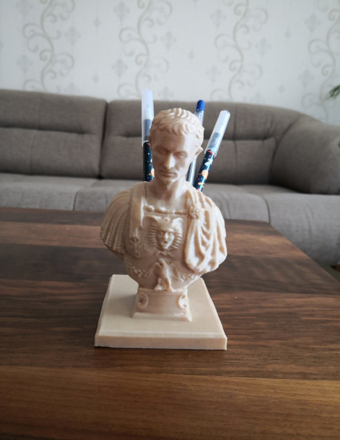 Julius Caesar Pen Holder Pencil Holder Bust of Julius Etsy UK