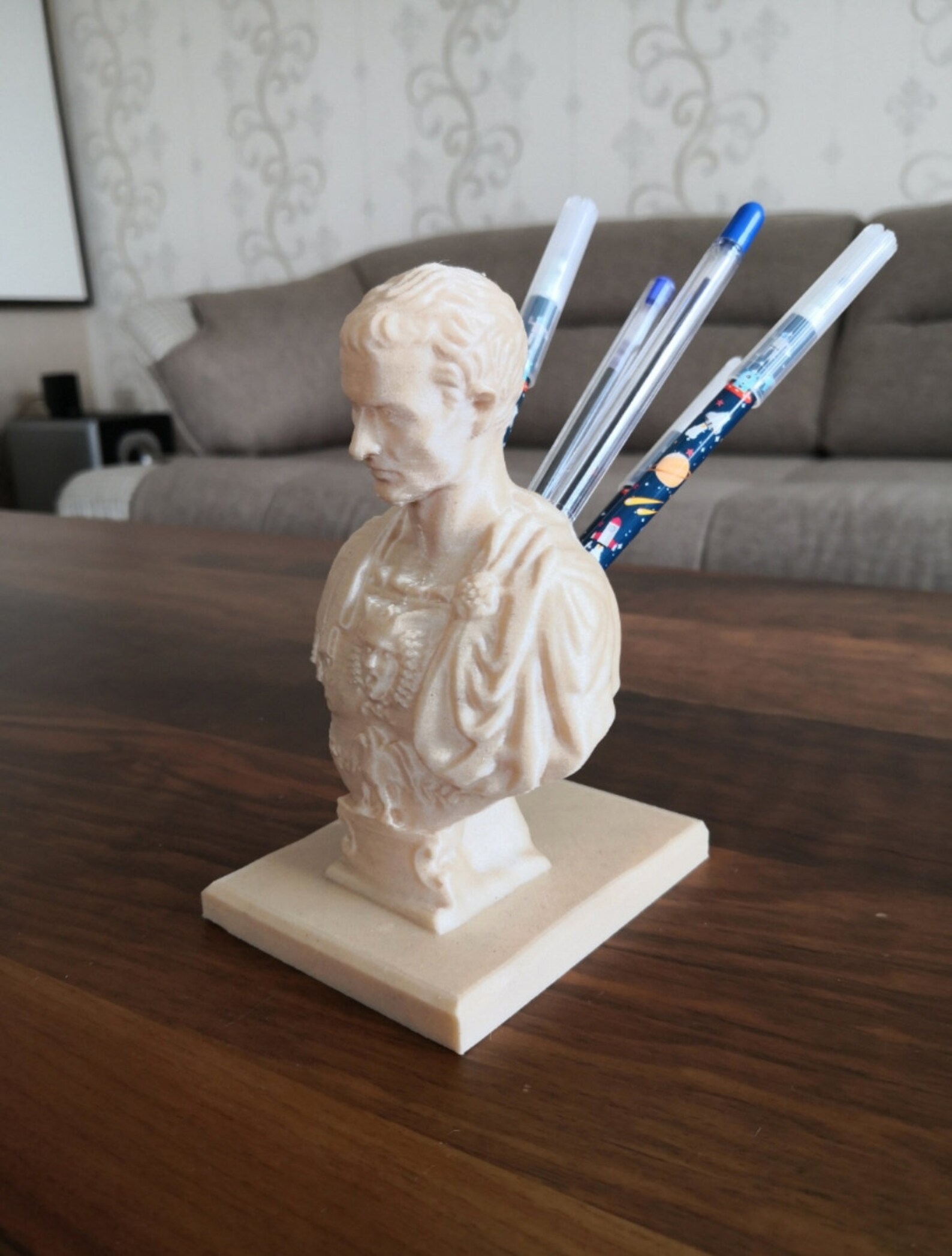 Julius Caesar Pen Holder Pencil Holder Bust of Julius Etsy