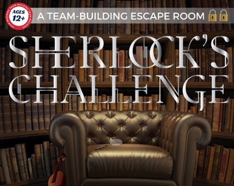 Sherlock's Challenge Virtual Escape Room, CSI Digital Escape Room, Escape Room, Family Game Night, Mystery Escape, Team-building Escape