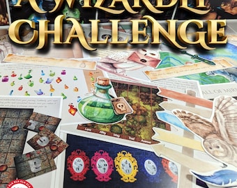 A Wizardly Challenge Printable Escape Room, Wizard Escape, Magical Escape, Family Game Night, Team-Building and Parties