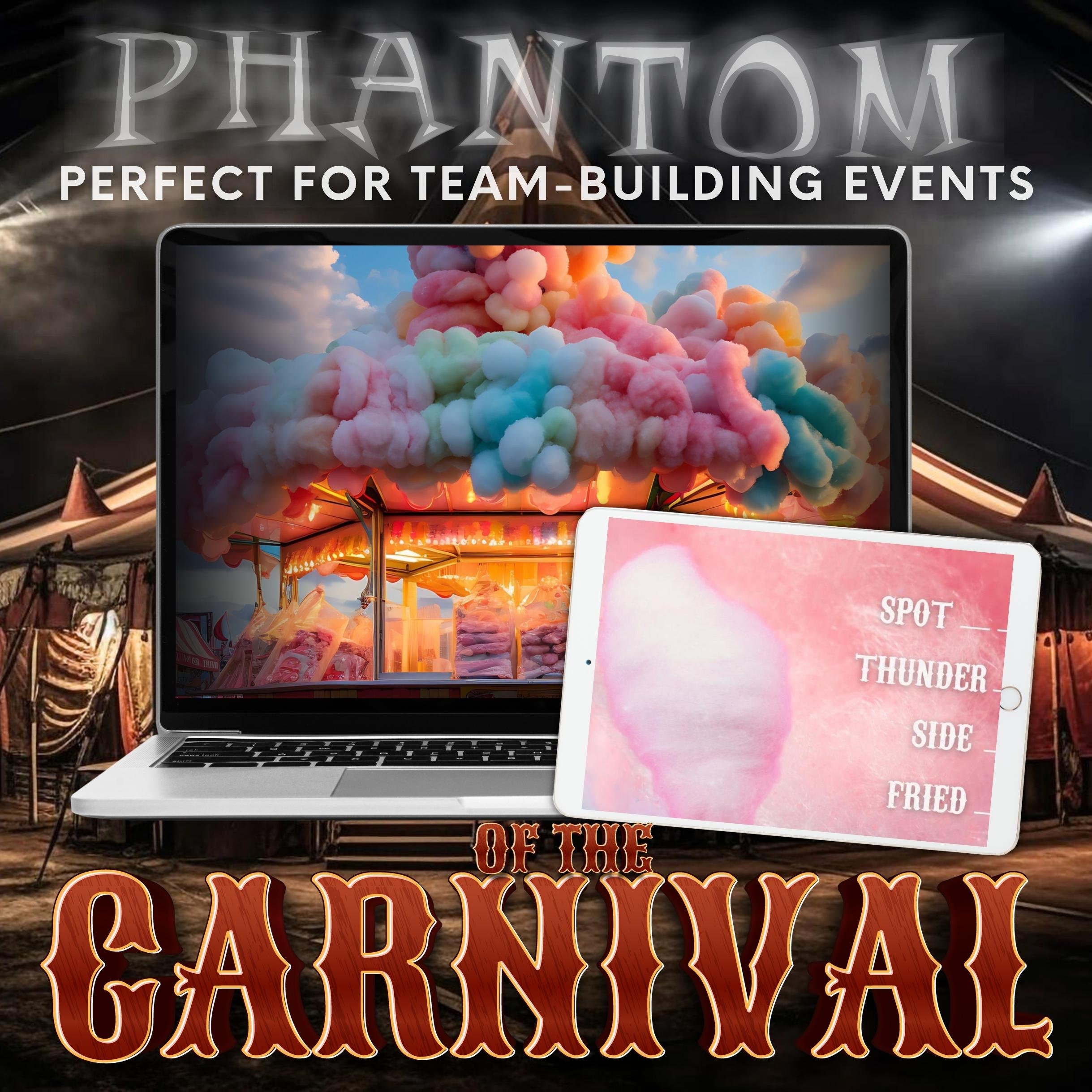 Teambuilding Virtual Escape Room, Phantom of the Carnival, Online