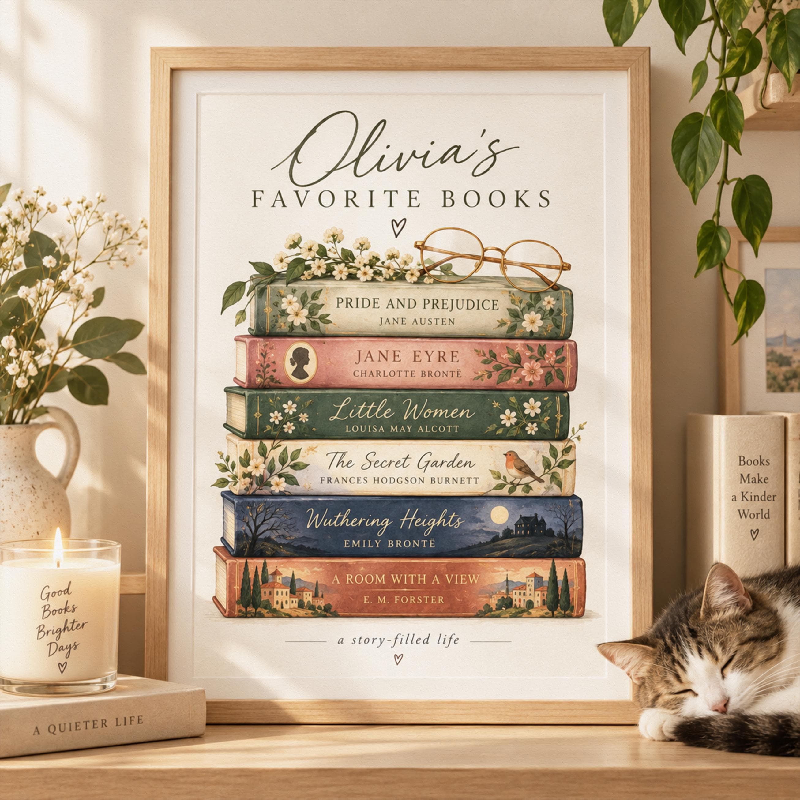 Book Title Poster - Etsy