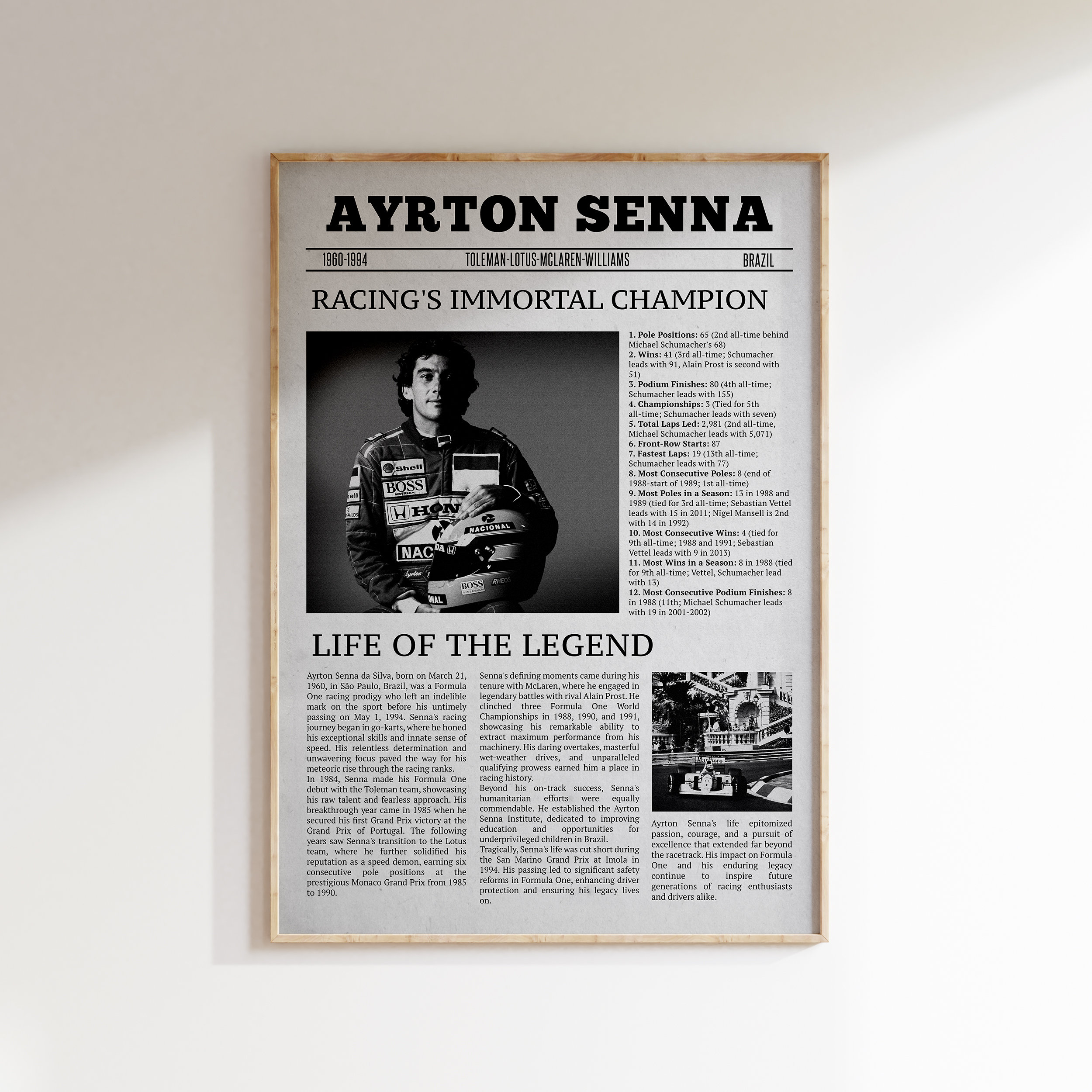 SportsInfo Xtreme | Ayrton Senna (1960–1994). A legend
