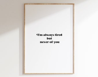 Love Quote Print: Minimalist Modern Wall Art (Digital Download)