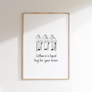 Coffee lovers print | Modern kitchen decor