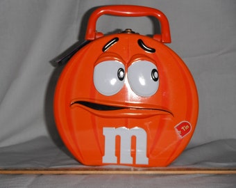 Vintage Orange M&M Lunch Box