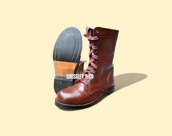 Vintage Military Issued Corcoran Paratrooper Jump Boots With