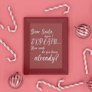 Santa Print Christmas Poster Christmas Wall Art Santa Art Prints Christmas Digital Print Christmas Art Print Digital Christmas Home Decor