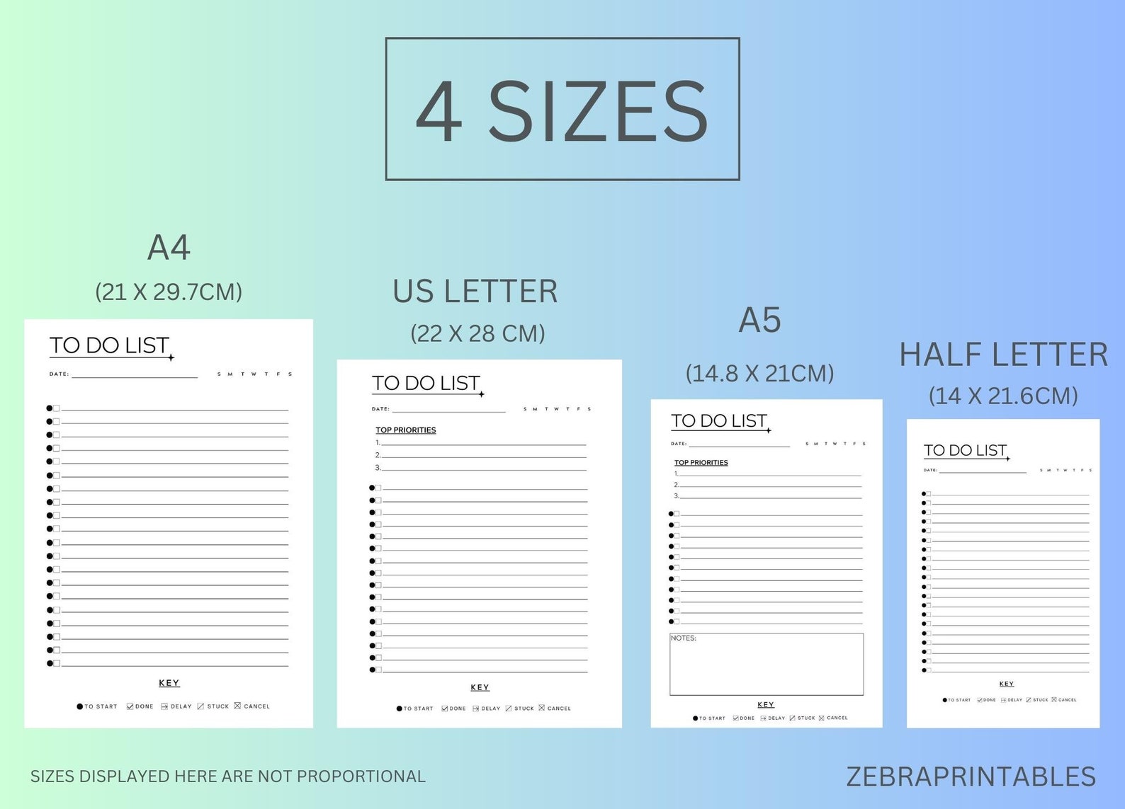 Minimalist to Do List Printable, Productivity Planner, Simple Tasks ...