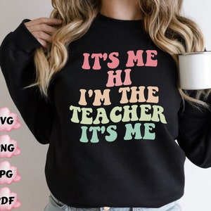 It's Me, Hallo, ich bin Lehrer Ich bin das Problem Retro, Lehrer Png, Weihnachtsgeschenk, Konzert Shirt, Country Musik
