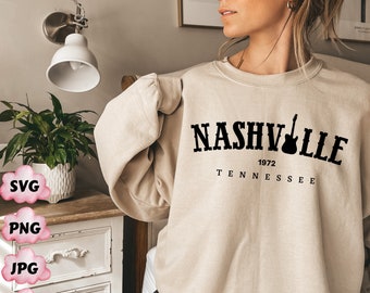 Camicia Nashville PNG, Nashville SVG, Tennessee Camicia Png, Camicia Musica Png, Camicia Musica Country Png, Nashville PNG, Viaggio per ragazze a Nashville