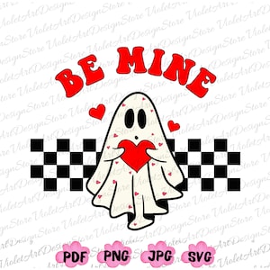 Valentines Ghost SVG, Cute Ghost SVG, Spooky Valentine, Boo Boo Valentine, Cadeau de la Saint-Valentin, Be My Boo Svg, XOXO Png, Saint-Valentin, Be My Boo