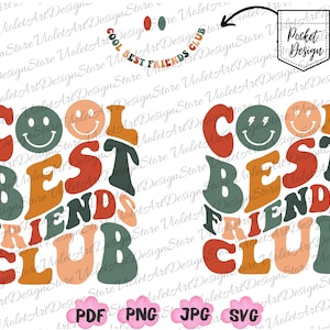 Cooler bester Freund Club svg Png, coole beste Freundin Png svg, Besties svg, Besties Png, Bester Freund Png, Bester Freund Geschenk