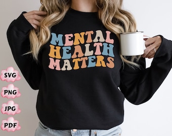 Mental Health Matters Png Svg, Mental Health Png, Mental Health Awareness Png, Motivational Svg, Therapist Png, Psychologist Png