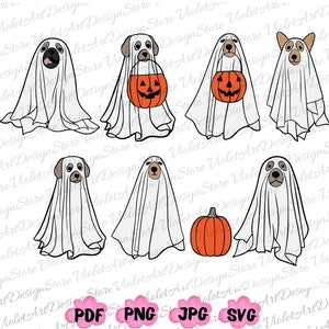 Сute Ghost Dog PNG, Ghost Dog Svg, Dog Lovers Gift, Halloween Dog Svg, Dog Halloween Png, Ghost Dogs,Halloween Dog,Spooky Season,Pumpkin Dog