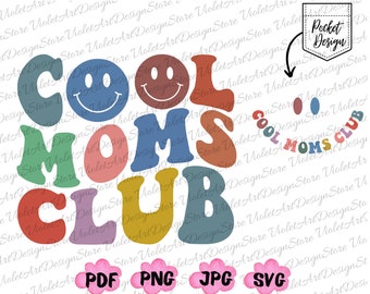 Cool Moms PNG Bundle, Mom Life PNG, Mom PNG, Mama Png, Mothers Day Png, Popular Png, Shirt Png, Retro Font Png,Png Files For Cricut