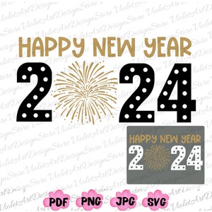 Bonne année 2024 png, Nouvel An 2024, Nouvel An en famille, Noël Svg, chemise Noël drôle Svg, Noël Png, Happy New Year 2024 Svg