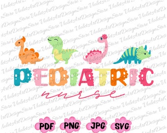 Pediatric Nurse svg Png, Pedi Er Nurse Shirt Svg, PEDS Dinoaurs Nurse Svg, Peds Nurse Svg, Emergency Nurse Shirt Svg,Critical Care Nurse Png