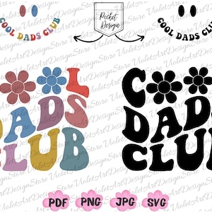 Coole Dads Club Shirt Png, coole Dads Club SVG,Retro Daddy Png,Dad Png,Daddy Png,Vätertag Png,Dad svg,Cool Dads Club, Geschenk für Papa