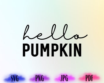 Hello Pumpkin Svg, Fall Shirt Svg, Thanksgiving Gift, Halloween Svg, Halloween Shirt SVG, Halloween Movie Svg, Cricut File Design, Shirt Svg