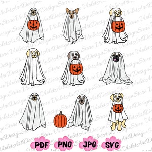 Сute Ghost Dog PNG, Ghost Dog Svg, Dog Lovers Gift, Halloween Dog Svg, Dog Halloween Png, Ghost Dogs,Halloween Dog,Spooky Season,Pumpkin Dog