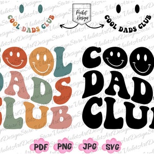 Cool Dads Club Png SVG, Cool Dads Club SVG, Retro Daddy Png, Papa Png, Papa Png, Papa SVG, Cool Dads Club, Geschenk für Papa