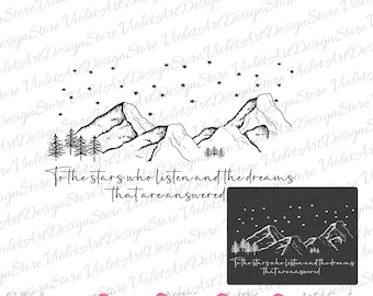 To The Stars Who Listen Svg,Acotar Merch Png, SJM Merch, City of Starlight Svg, ACOTAR Png, Terrasen Svg,Throne Of Glass,Acotar Night Court