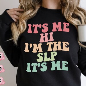 C'est moi, salut, je suis le SLP c'est moi chemise Svg Png, je suis le problème rétro, je suis l'infirmière SVG, cadeau de vacances, concert chemise Svg, musique country