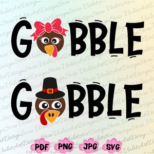 Ringraziamento SVG, Gobble SVG, Turkey Face SVG, Divertente, Bambini, Turkey Face svg, Ringraziamento Svg, Western Svg, File Svg per Cricut, Silhouette