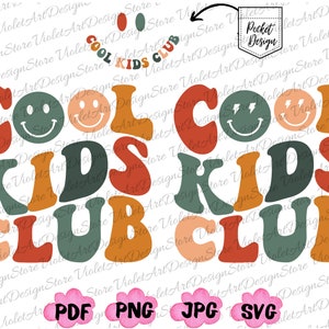 Coole Kinder Club PNG svg, coole Kinder Club Shirt svg,Retro Kinder Png,Mama Leben PNG,Mama Png,Muttertag Png,Cool Kids Club,Geschenk für Mama